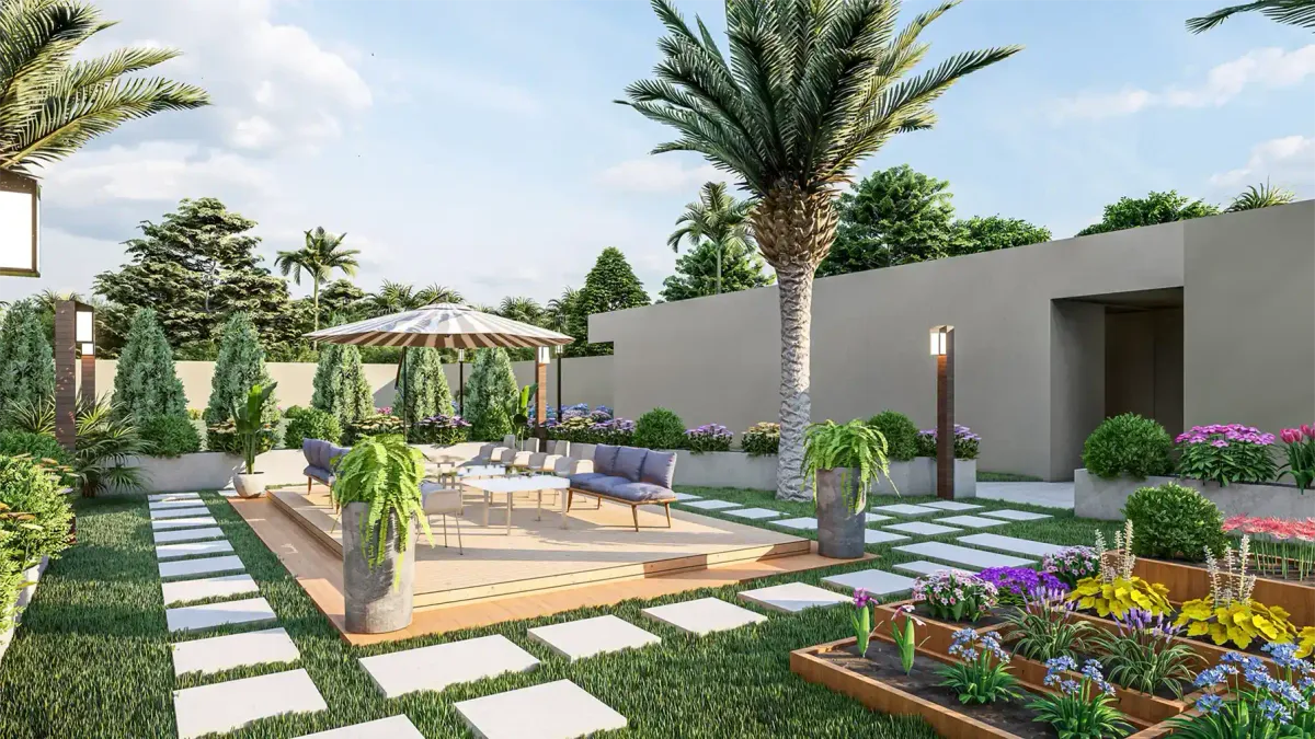 تنسيق حدائق منزلية